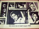 BOB DYLAN LIVE ISLE OF WHITE FESTIVAL POSTER 1969 FAT MAN PRODUCTIONS 99 OF 200