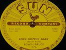 EDWIN BRUCE   ROCK BOPPIN b/w MORE THAN YESTERDAY   SUN 78 RPM E+ EX PLUS GRADE