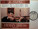 HYMAN BRESS BACH SONATA & PARTITA NO.3 VIOLIN SOLO EURODISC 70870 KK SAMPLE COPY