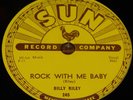 BILLY RILEY ROCK WITH ME BABY b/w TROUBLE BOUND USA SUN 78 RPM E+ EX PLUS GRADE