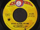 FIVE STAIRSTEPS & CUBIE: Stay Close To Me / I Made A Mistake 45 (dj, small tol,