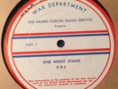 ONE NIGHT STAND Armed Forces Radio Svc WAR DEPT 16
