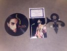 PRINCE AUTOGRAPH WITH CERTIFICATE & 2 COLLECTABLE PICTURE DISCS.