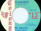 NORTHERN SOUL  - GREATER EXPERIENCE - DON'T FORGET TO REMEMBER - COLONY *LISTEN*