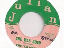 THE TALISMEN : She Was Good (Julian 105) RARE Orig. NW Mod Garage Punk 45 LISTEN