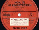 Edith Piaf ORIG OZ Promo 45 Non je ne regrette rien EX ’61 Columbia DO4203 Pop