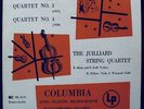 BARTOK: Quartet No. 3 & 4-Juilliard String Quartet Album-COLUMBIA #ML4279-Violin