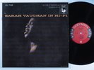 SARAH VAUGHAN Sarah Vaughan In Hi-Fi COLUMBIA LP VG+ mono 6 eye