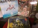Iron Maidon LPs Somwhere in Time, Live after Death, seventh son of...