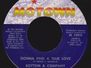 Rare 70s Soul 45 BOTTOM & COMPANY Gonna Find A True Love on Motown VG+