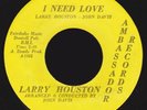 Illinois Funk 45 LARRY HOUSTON I Need Love on Ambassador VG+