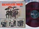 BEATLES NO.5 ODEON OR-7103 Japan Red Vinyl VINYL LP