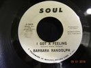 NORTHERN SOUL MOTOWN ; BARBARA RANDOLPH / I GOT A FEELING *** SOUL / MOTOWN ***