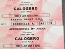 2 places CALOGERO concert 05/06/18 Paris Bercy