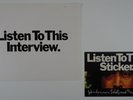 BEATLES / JOHN LENNON Walls And Bridges INFO SHEET & STICKER Listen To This