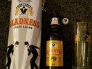 MADNESS Gladness Craft Lager Limited Edition Glass Tin Bottle two tone christmas