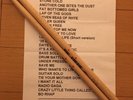 Queen Roger Taylor concert used drum sticks & set list