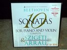 BEETHOVEN: 10 SONATAS PIANO & VIOLIN- SZIGETI & ARRAU. Vanguard Maroon