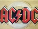 EX/EX  AC/DC GUNS FOR HIRE LOGO SHAPED PICTURE PIC DISC