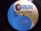 HANK WILLIAMS JR. SINGING MY SONGS JOHNNY CASH. STEREO RECORD ALBUM..SIGNED