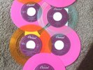 NICE COLLECTION (7) OF BEATLES JUKE BOX ONLY 45'S  Colored  Vinyl    CLEAN