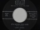 C&W Bluegrass 45 - Larry Sparks - It's Never Too Late - Jalyn - VG++ mp3