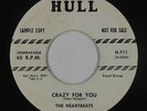 Doo-Wop 45 - Heartbeats - Crazy For You - Hull - VG+ mp3 Shane Sheppard credits