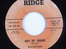 Instrumental Surf Tittyshaker 45 BISCAYNES Out Of Order RIDGE HEAR