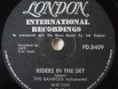 VERY RARE-THE RAMRODS-RIDERS IN THE SKY / ZIG ZAG -78 RPM-SOUTH AFRICA-EXC COND