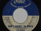 Doo-Wop 45 - Chano & Rialtos - Don't Forget To Write/Guardian Angel - Jin - mp3