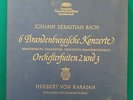 BACH 6 Brandenburg Concertos KARAJAN / 3LP Box Set DGG 138 976/78 TULIP VG++