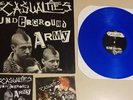 The Casualties Blue Vinyl LP UNDERGROUND ARMY Sreet Punk Rare virus unseen oi