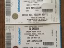 Ed Sheeran Tickets x 2, Phoenix Park Dublin, Wed 18th May.