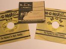 Two NM+ Hank Williams 45's plus used original MGM mailing sticker