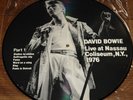 DAVID BOWIE LIVE AT NASSAU COL NY 1976 LP PICTURE DISC W/ ORIGINAL PVC SLEEVE