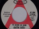 CHRISTINE PERFECT: I’d Rather Go Blind EPIC DJ Promo COLORED WAX Purple 45 Blues