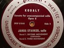 JANOS STARKER / KODALY Sonata For Unaccompanied Cello PERIOD SPLP 510 ED1 