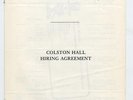 Oasis (Mary Hopkin Peter Skellern) Colston Hall Bristol Hiring Agreement 24/9/84