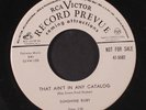 SUNSHINE RUBY: That Ain't In Any Catalog / I Got My First Kiss Last Night 45 (d