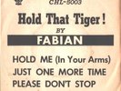 FABIAN--PROMO ONLY-4-SONG-EP-PICTURE SLEEVE + 45--(HOLD THAT TIGER)--PS--PIC-SLV