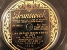 Bruns 7612 Billie Holiday w Teddy Wilson LIFE BEGINS WHEN IN LOVE 78rpm 1936 EE-