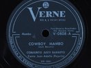 Latin 78 JUSTI BARRETO Cowboy Mambo VERNE HEAR