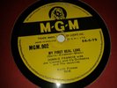 CONNIE FRANCIS : MY FIRST REAL LOVE  /  I CAN'T BELIEVE YOU'RE MINE.  78rpm 1956