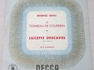 Rare Vinyl Lucette Descaves Ravel 