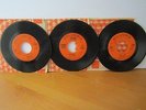 3-JOHNNY CASH-45 RPM-SINGLE-COLUMBIA-TIME--RING OF FIRE-BAD NEWS