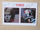 ROGER TAYLOR promotional postcard SIGNED Queen