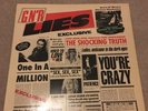 Guns N Roses Lies 1988 Uk Press uncensored inner and hype sticker. Ex condition