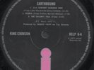 King Crimson - 'Earthbound' 1972 UK Island LP HELP6