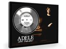 Adele Cold Shoulder Framed Silver Disc Display Vinyl (C1)