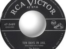 The Robins | Ten Days In Jail | Vocal Group | RCA 45 | 1953 | VG+